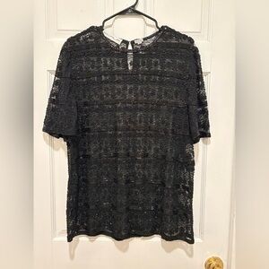 Scala Black  beaded Blouse